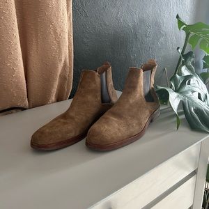 Brown Suede Chelsea Boots
